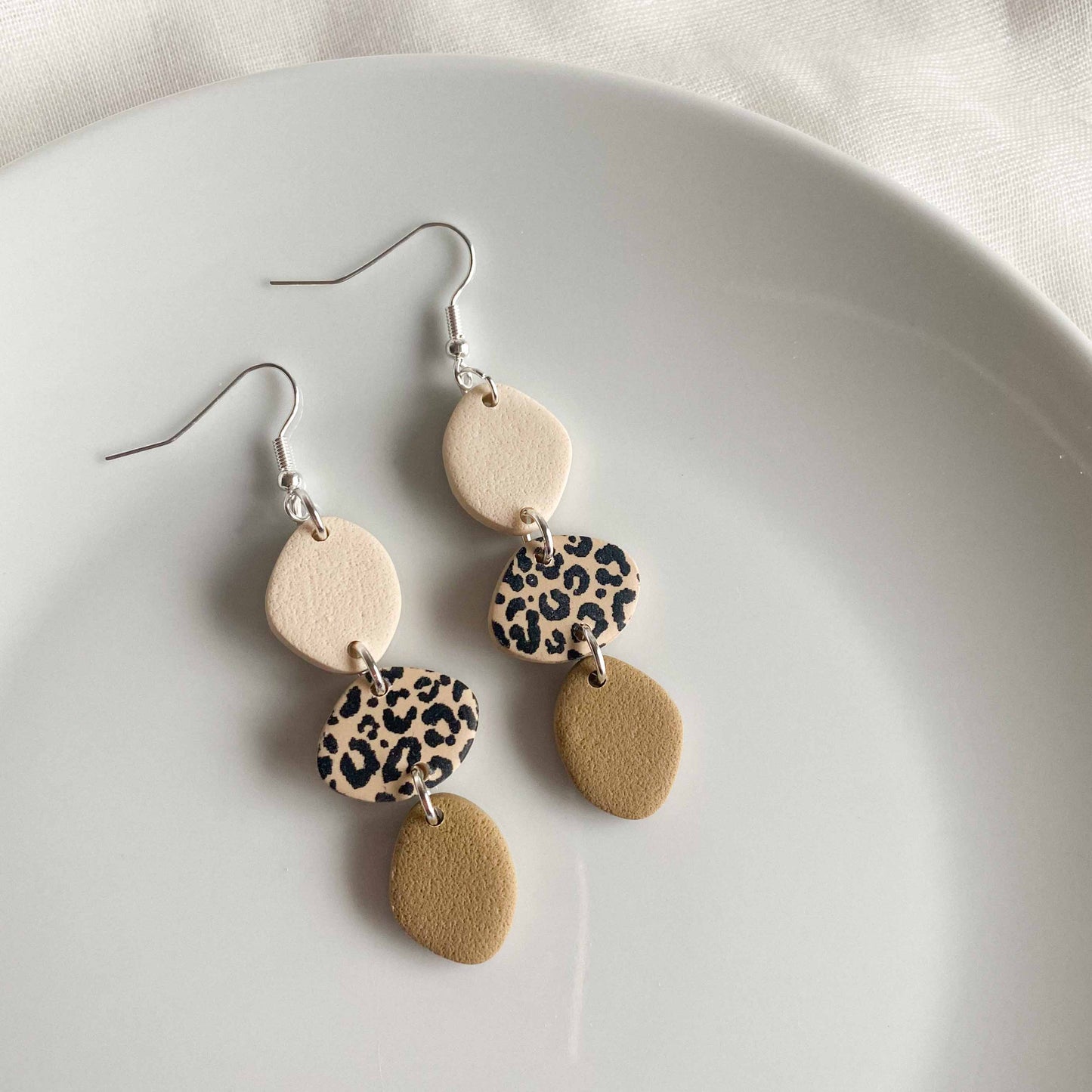 Leopard Triple Pebbles - DANGLES