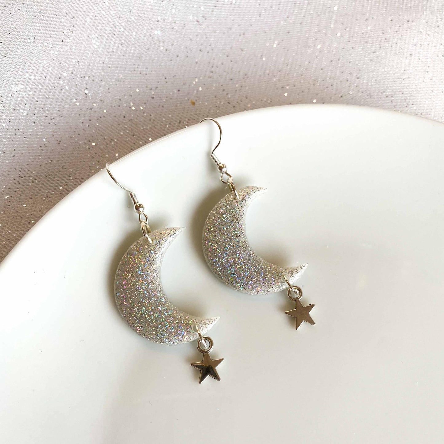 Silver Holographic Lunar Moons