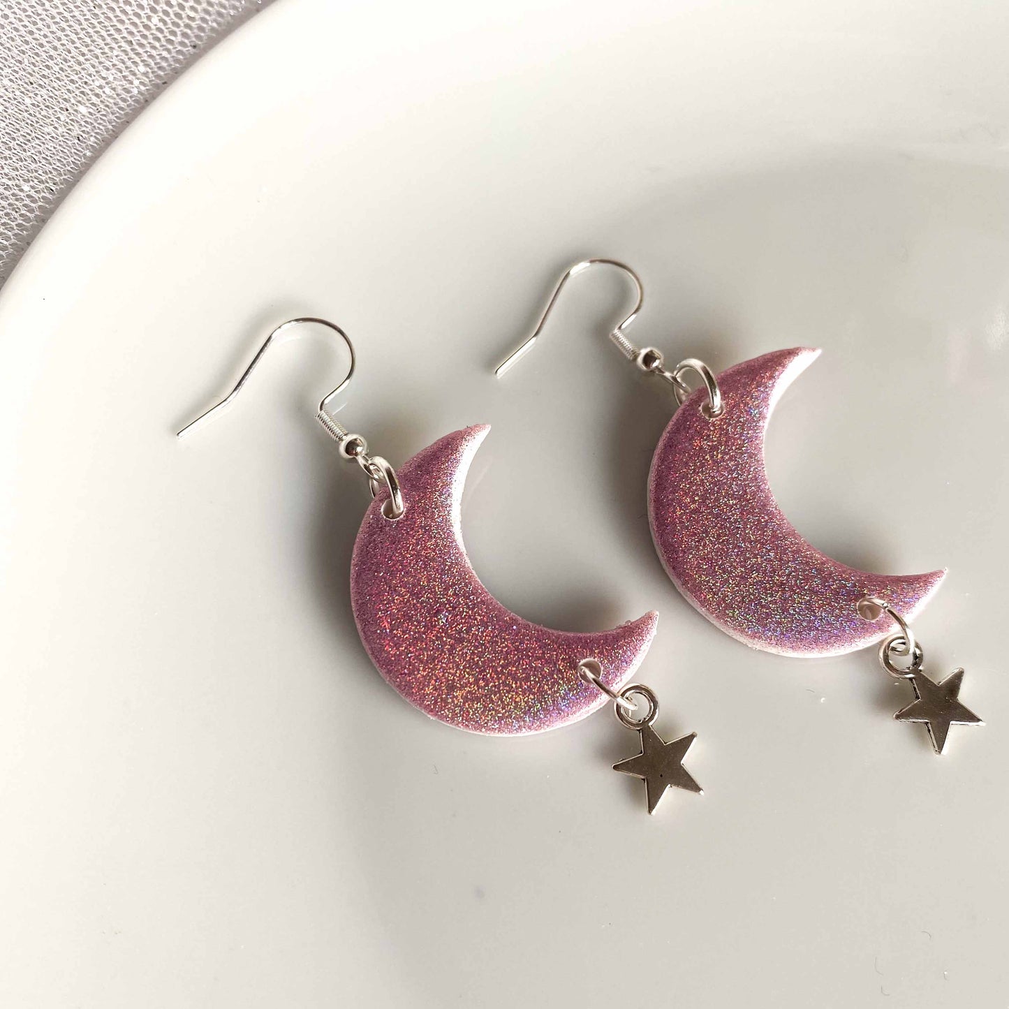 Pink Holographic Lunar Moons