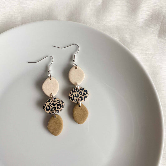 Leopard Triple Pebbles - DANGLES