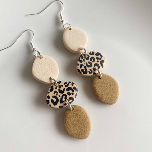 Leopard Triple Pebbles - DANGLES