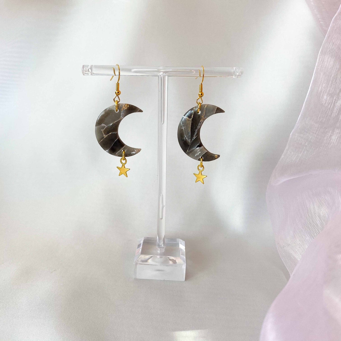 Smoky Quartz Lunar Moons