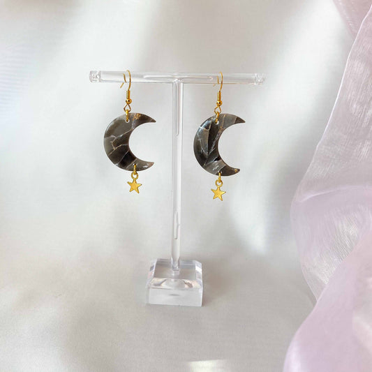 Smoky Quartz Lunar Moons