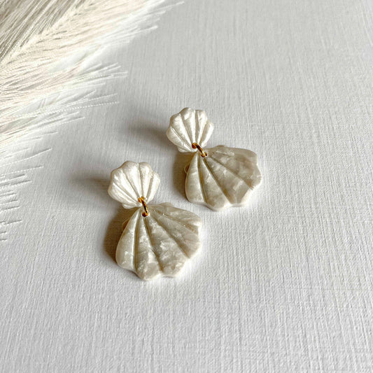 Pearlescent Shell Studs