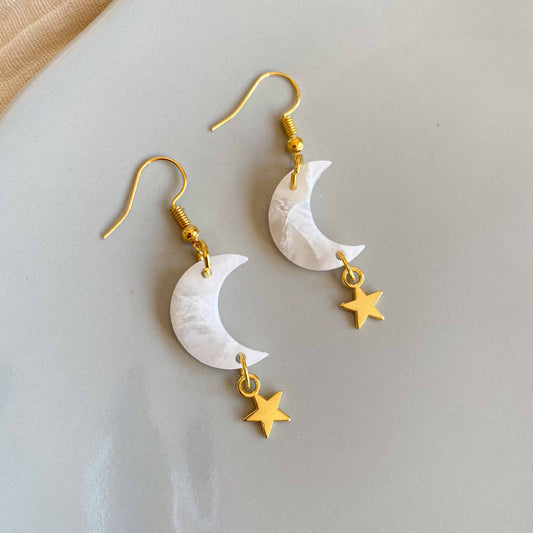 White Crystal Lunar Mini Moons