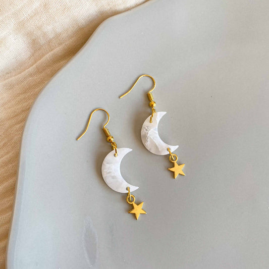 White Crystal Lunar Mini Moons