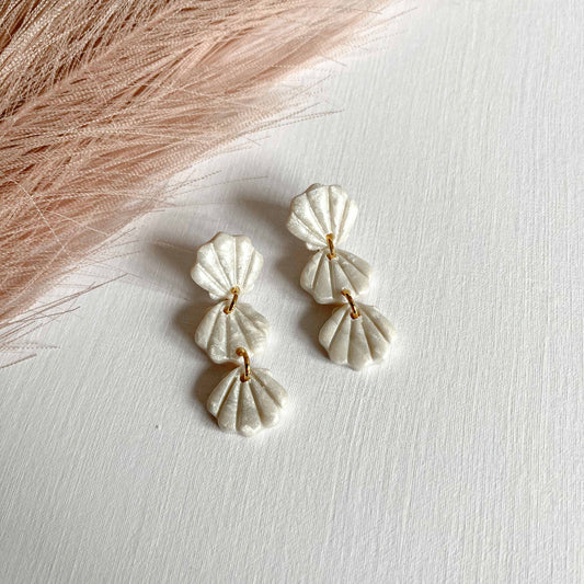 Pearlescent Triple Shell Studs