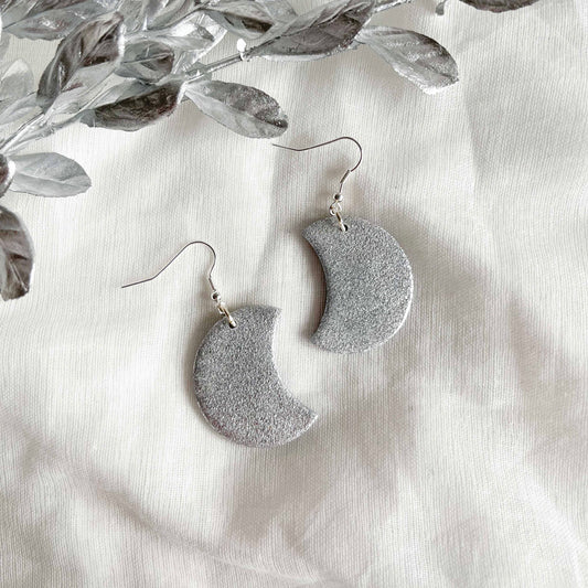 Crescent Moons in Silver