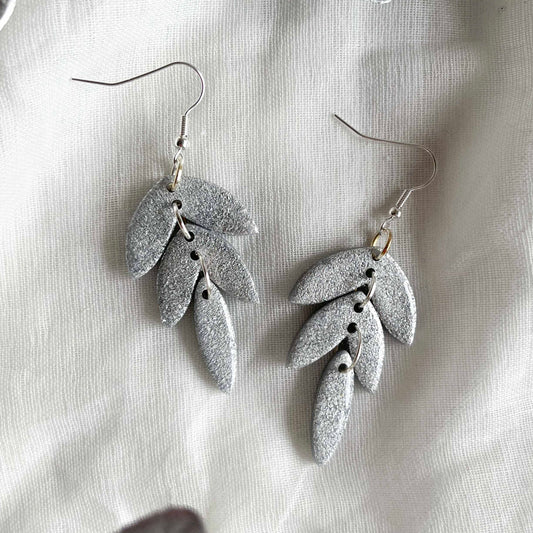 Tiered Leaves in Silver