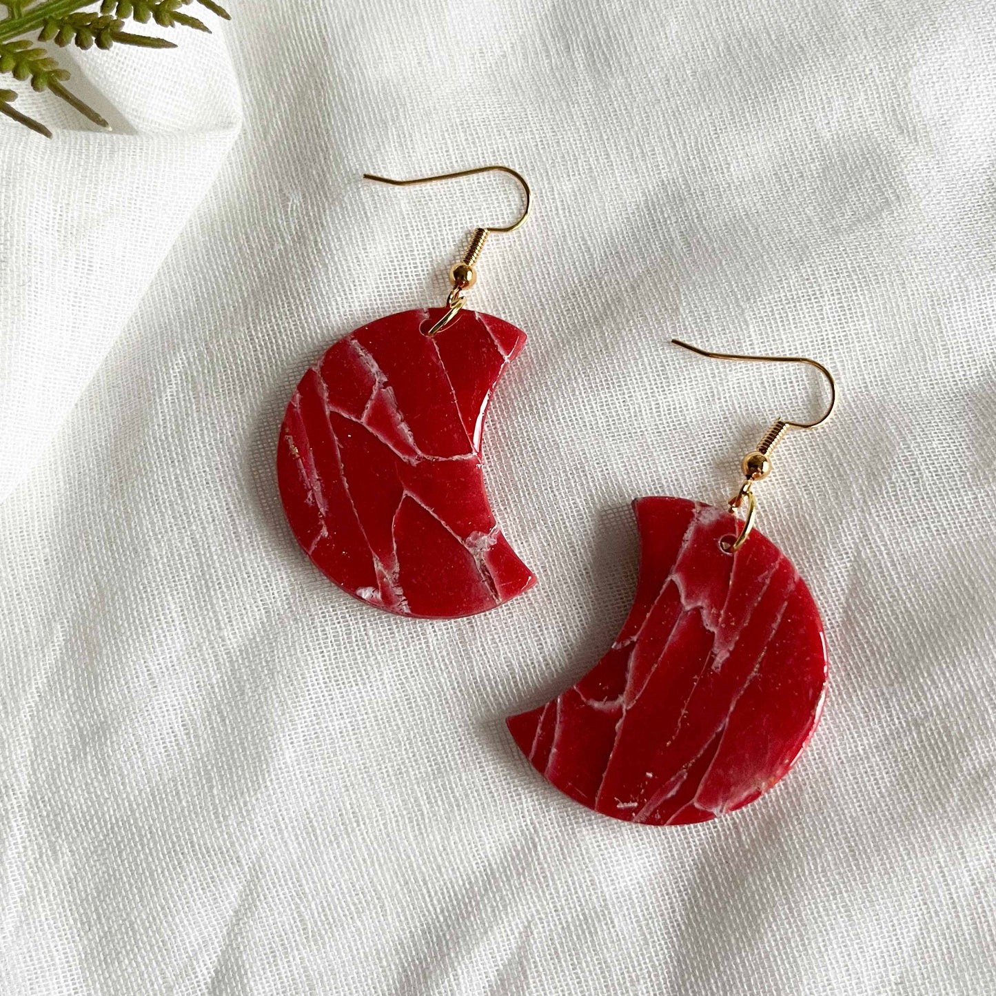 Crescent Moons in Red Crystal