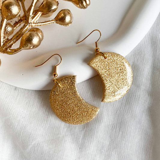 Crescent Moons in Gold